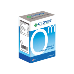 C'loves Omega-3 EPA/DHA 600/400 Softgels, DHA, EPA, High strength Fish Oil, inflammation, lower blood pressure, bad cholesterol, good cholesterol, brain health, eye health