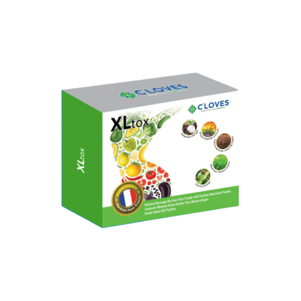 C'loves XLtox, Detox, Slimming, Probiotic, Fiber, Garcinia Cambogia, Antioxidant, O2 Premix, Wheat Grass