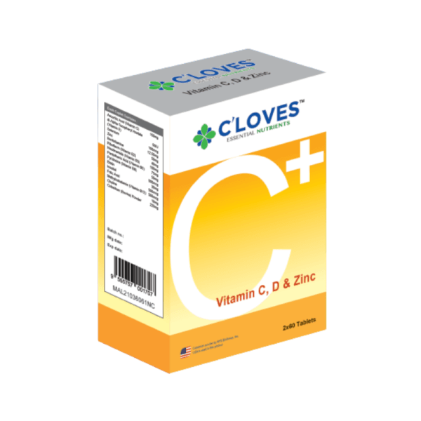 C'loves, cloves, C'loves Vitamin C Plus Tablets, Vitamin D3, Zinc