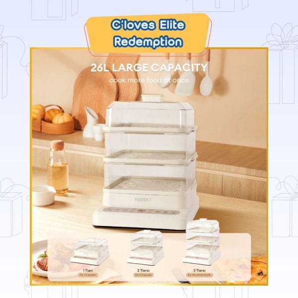 C'loves Elite Redemption, 26L 3 Layers Electric Food Steamer