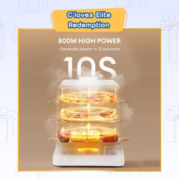 C'loves Elite Redemption, 26L 3 Layers Electric Food Steamer