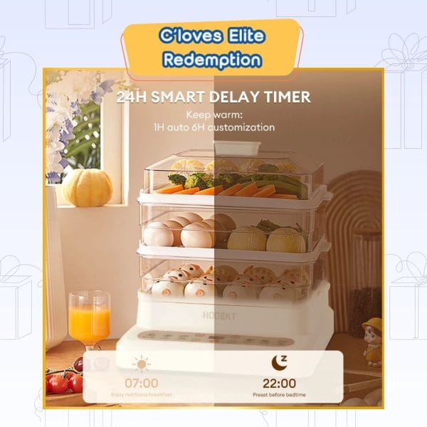 C'loves Elite Redemption, 26L 3 Layers Electric Food Steamer