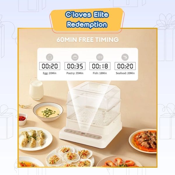 C'loves Elite Redemption, 26L 3 Layers Electric Food Steamer