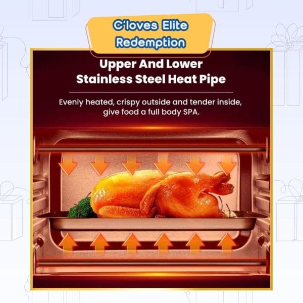 C'loves Elite Redemption, 12L Electric Oven Toast/Bake/Broil/Roast with Knob Adjustment Timer Microwave
